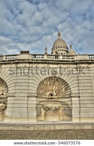 Basilica sacre coeur in Montmartre, Paris, France