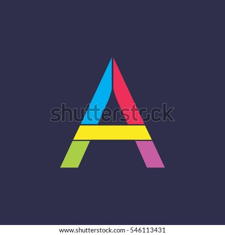 letter A logo vector design