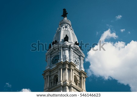City Hall, in the Center City in Philadelphia, Pennsylvania.