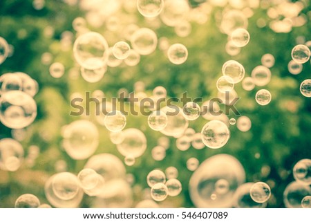 Bubbles vintage background