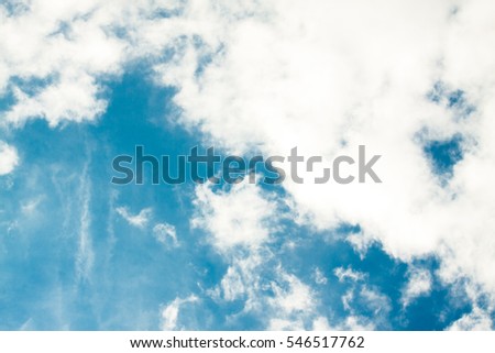 Blue sky with clouds. The sky with clouds for background. Nature background