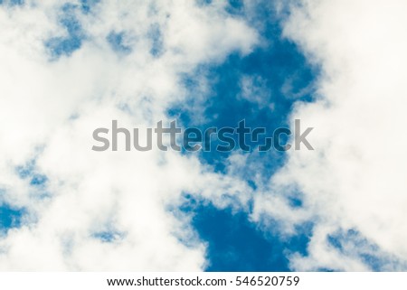 Blue sky with clouds. The sky with clouds for background. Nature background