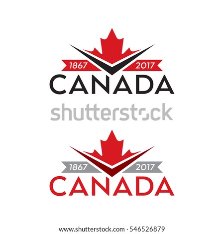 A set of vector crests celebrating the 150th anniversary of the country of Canada.