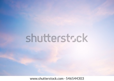 blurred beautiful pastel colorful of sunset sky background