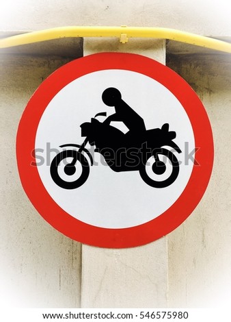 Motorcycle parking ,motorbike,sign