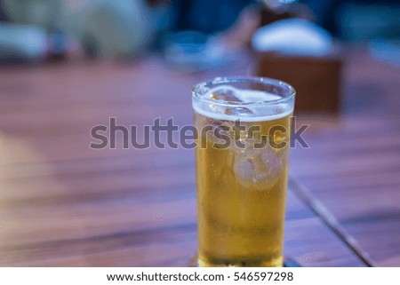 glass of beer.