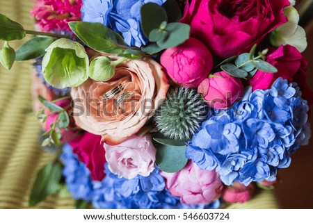 Bridal bouquet of flowers