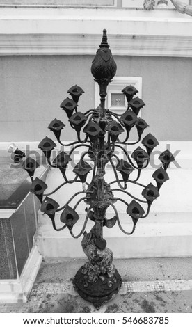 Candlesticks in the temple