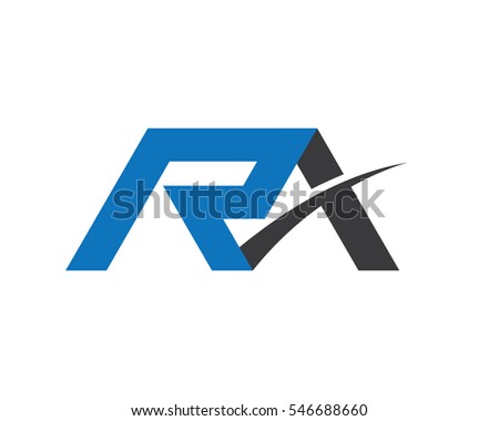 R A Letter Logo Business professional logo template