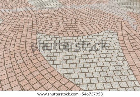 Paving and Cobble Stone In pattern