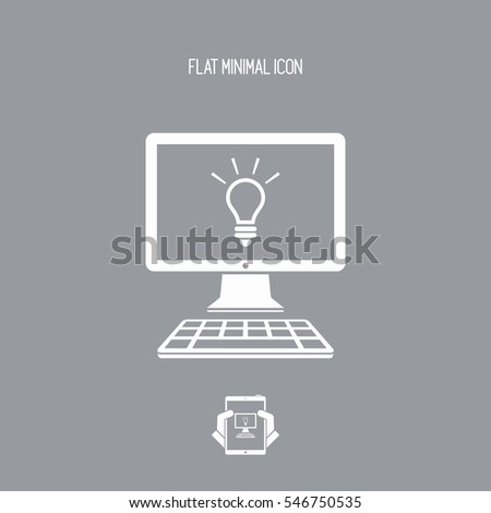 Innovative process - Vector icon for computer website or application