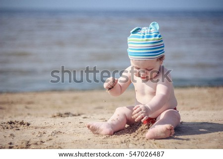 boy on the beach