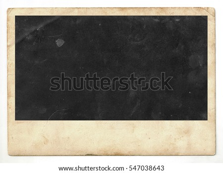 Old paper isolated on white background. Retro image. 50s