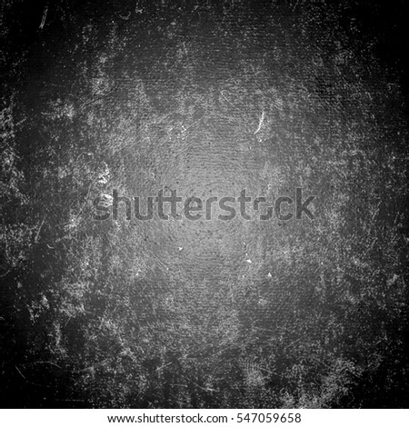 Grunge black and white empty wall background. Free space.