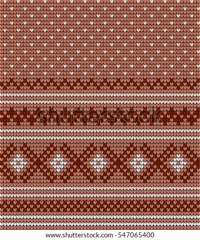  Vector knitted geometrical pattern 