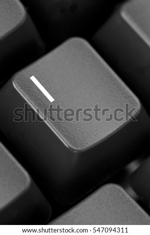 Computer keyboard letter I