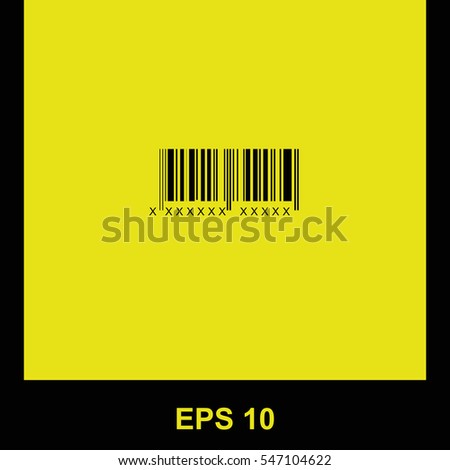 Bar code vector black icon. Isolated illustration. Business picture.