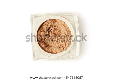face powder isolated on white