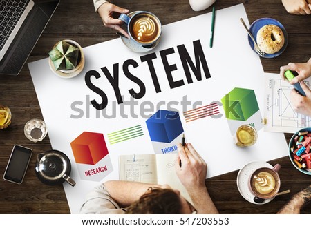 Business System Development Diagram Concept