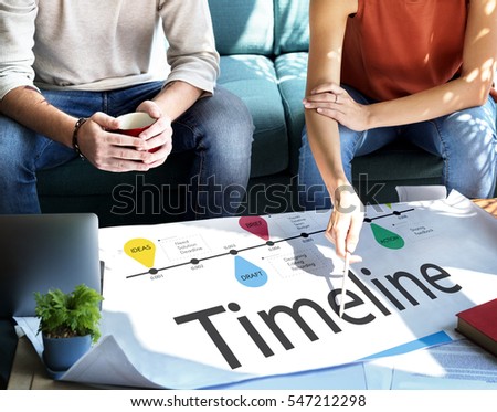 Timeline Process Progress Development Concept