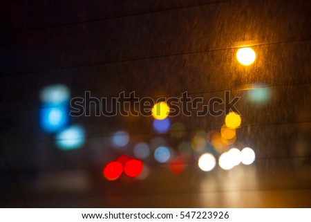 Blur light traffic at night