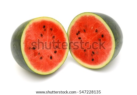 watermelon fruit isolated on white background