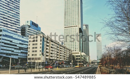 City life. Beautiful photo of urban landscape of European cities. Matte background  