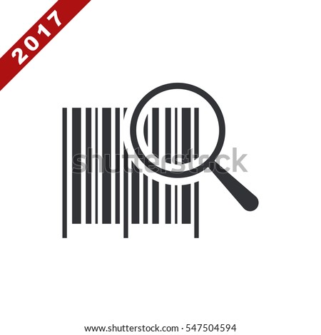 Barcode Icon Vector flat design style