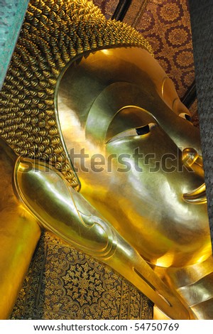 Famous Reclining Buddha, Wat Pho, Thailand