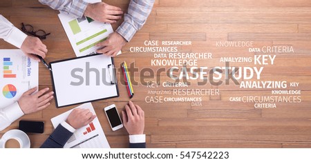 Business Concept: Case Study Word Cloud Royalty-Free Stock Photo #547542223
