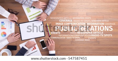 Business Concept: Public Relations Word Cloud