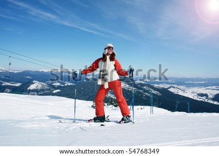 Portrait of skier