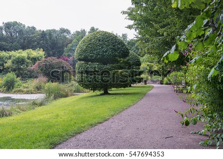 English garden style park Mondo Verde, Netherlands.