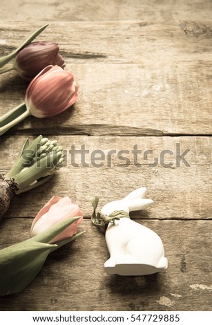 Easter background/toned photo
