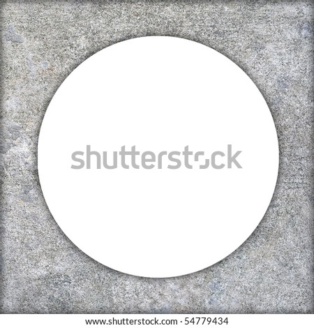 Concrete frame,circle