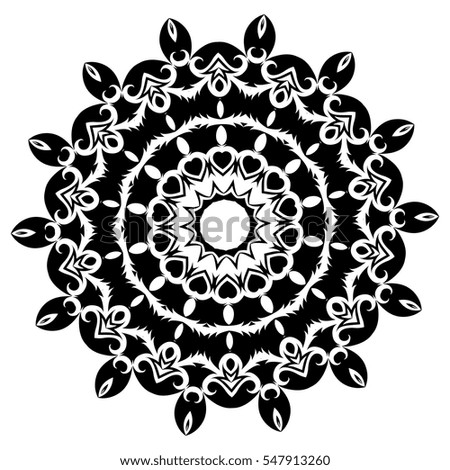 Mandala. Ethnic decorative elements.  Vintage decorative elements. Oriental pattern illustration. Islam, Arabic, Indian, turkish, pakistan, chinese, ottoman motifs