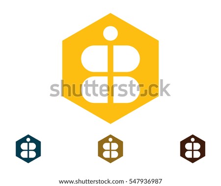bee B Letter Logo Template vector illustration