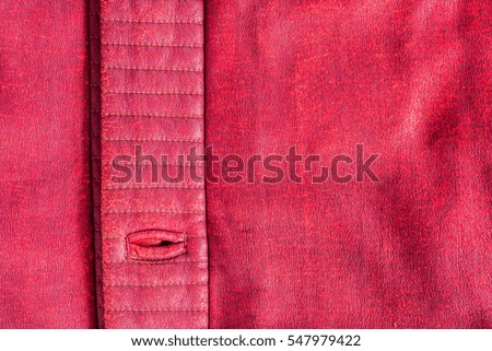 Old PU leather coat closeup for background