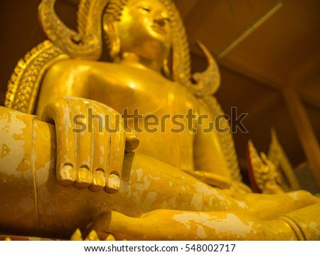 Hand of Buddha  Statue Sitting