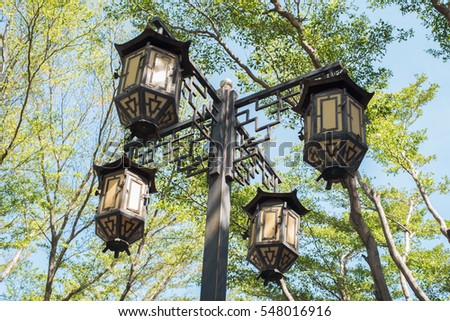 Vintage street lantern
