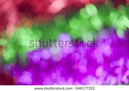 Color lights rainbow blur background.