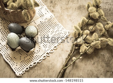 Easter background/toned photo