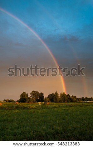 Powerful double rainbow