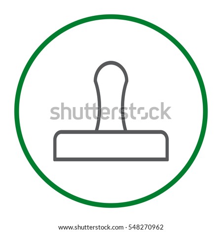 Stamp Icon Vector flat design style