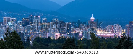 The city of Vancouver, British Columbia, Canada