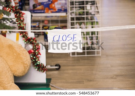 Store Closed 
