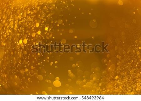 abstract bokeh lights on golden