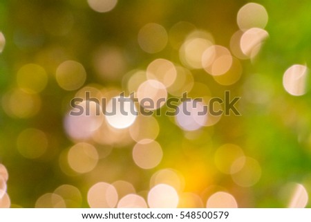 Natural outdoors bokeh background in green and yellow tones