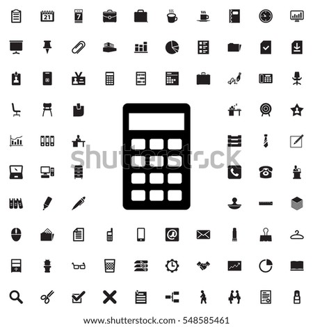 calculator icon illustration isolated vector sign symbol