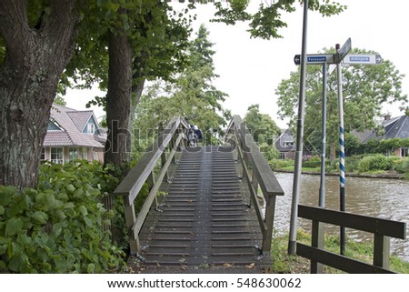 famous bridge in Bartlehiem in Friesland